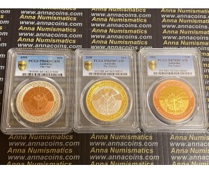 Australia 1999-01 Millennium Silver Proof Set PCGS 68-70DCAM